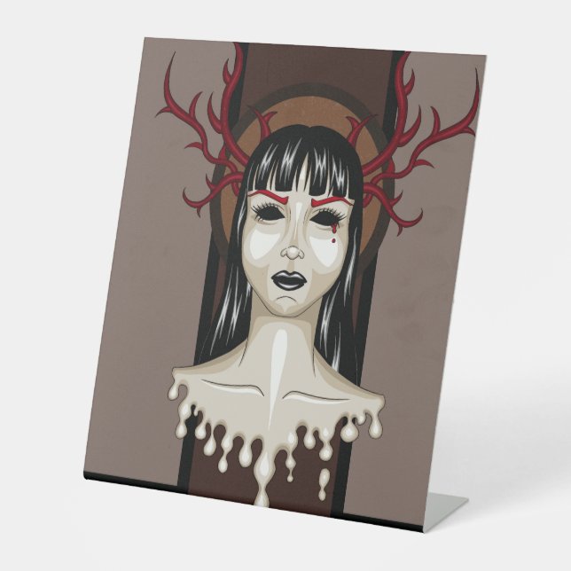 Miss D. Pedestal Sign (Front)