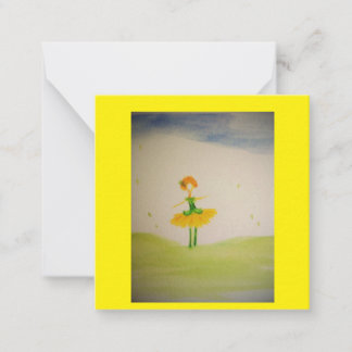 Miss Dandelion Note Card