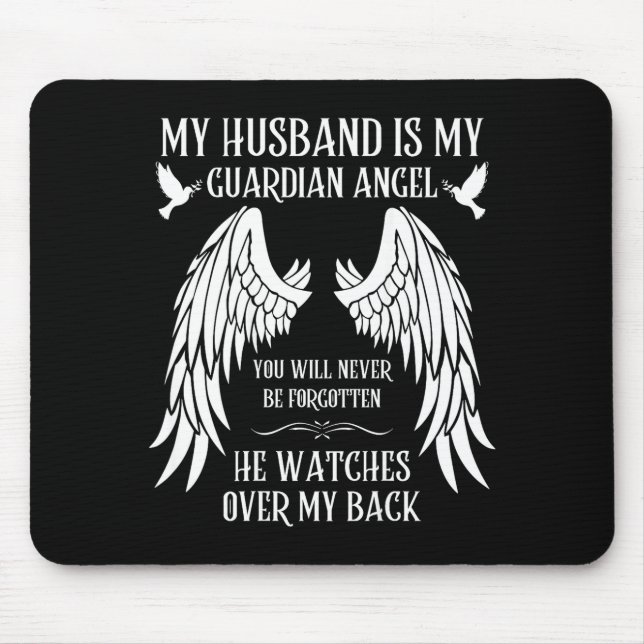 Miss family love missing memories remember husband mouse pad (Front)