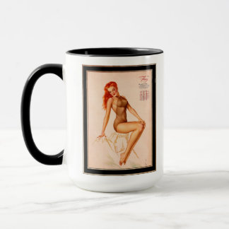Miss February Varga Girl 1946 Pin-up Calendar Mug