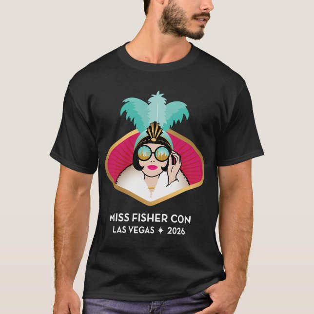 Miss Fisher Con 2026 T-Shirt (Front)