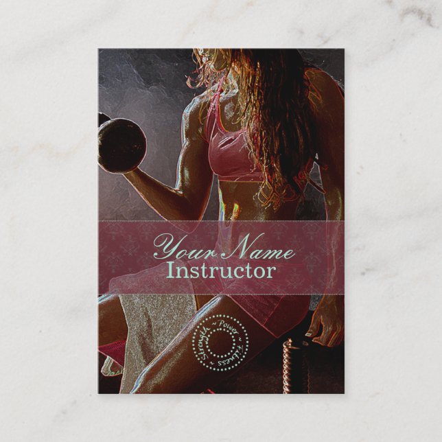 Miss Fitness IV - Business Card (Front)