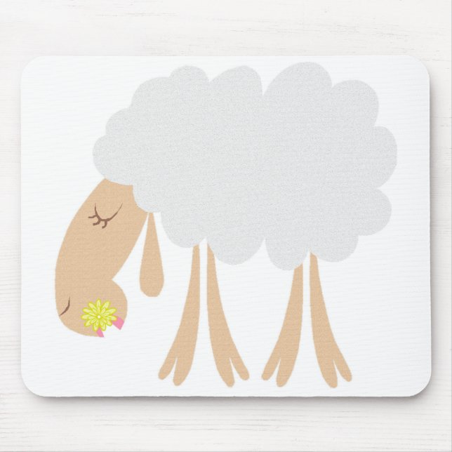 Miss Fluffy McCottonball Mouse Pad (Front)