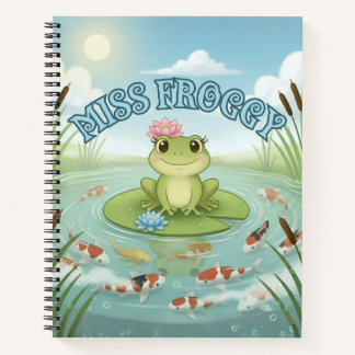 Miss Froggy's Lily-Note-Pad Notebook