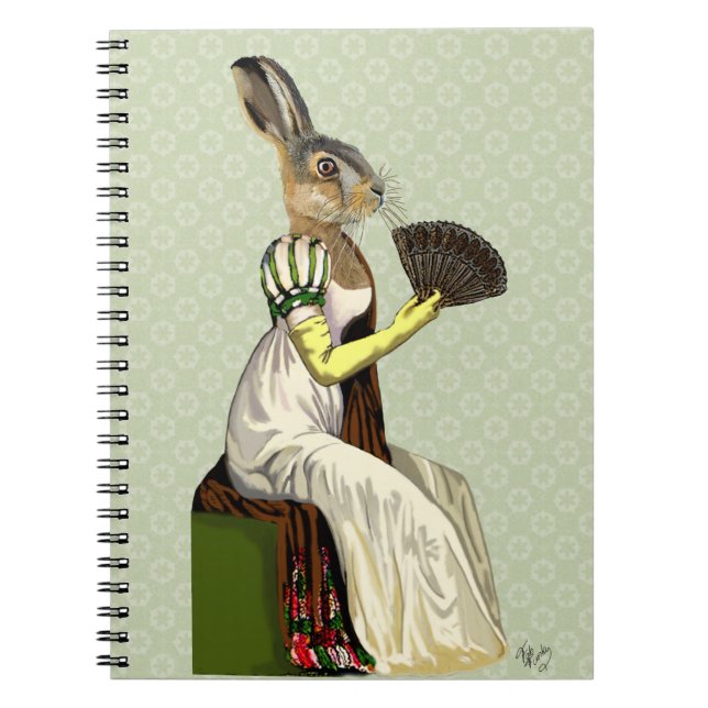 Miss Hare 2 Spiral Notebook (Front)