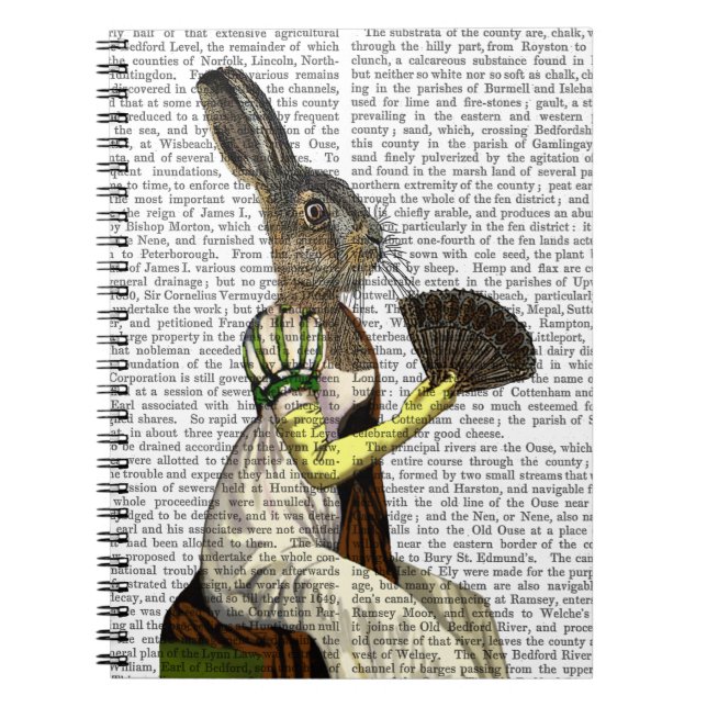 Miss Hare Spiral Notebook (Front)