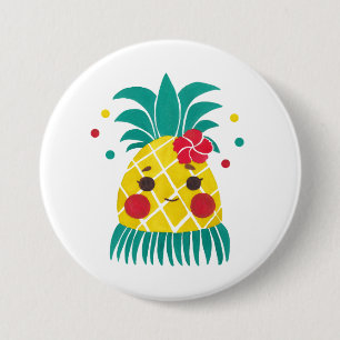 Miss Hawaiian Pineapple 7.5 Cm Round Badge