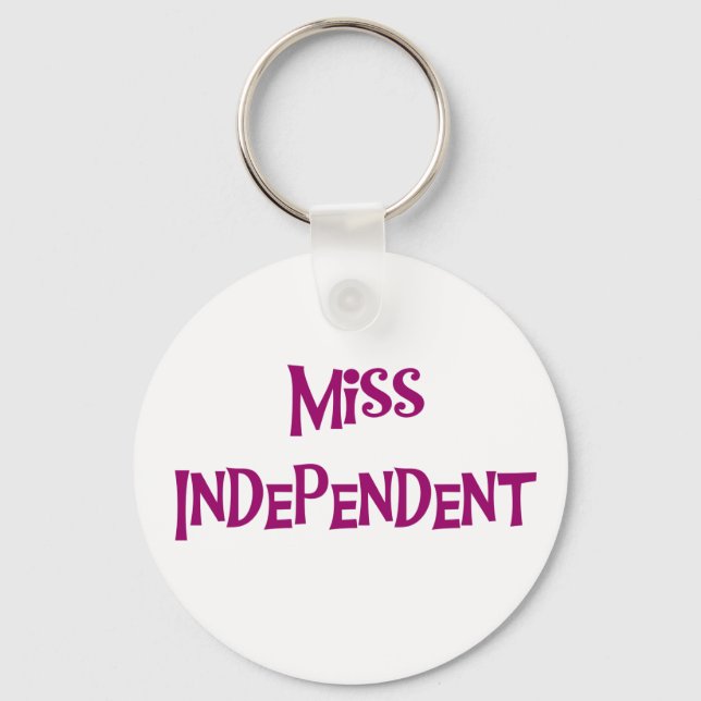 MISS INDEPENDENT KEY RING (Front)