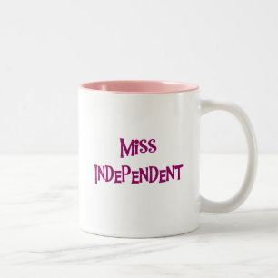 Miss Independent Tshirts and Gifts Two-Tone Coffee Mug