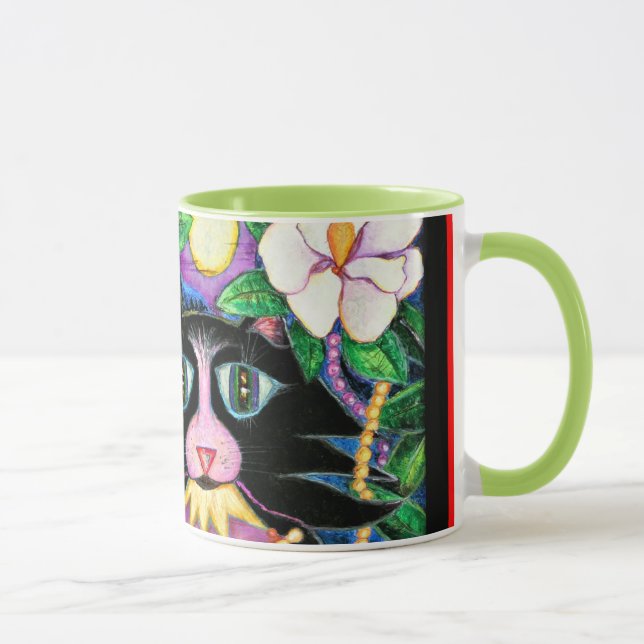 Miss Jazz Kitty Magnolia Mud Mug (Right)