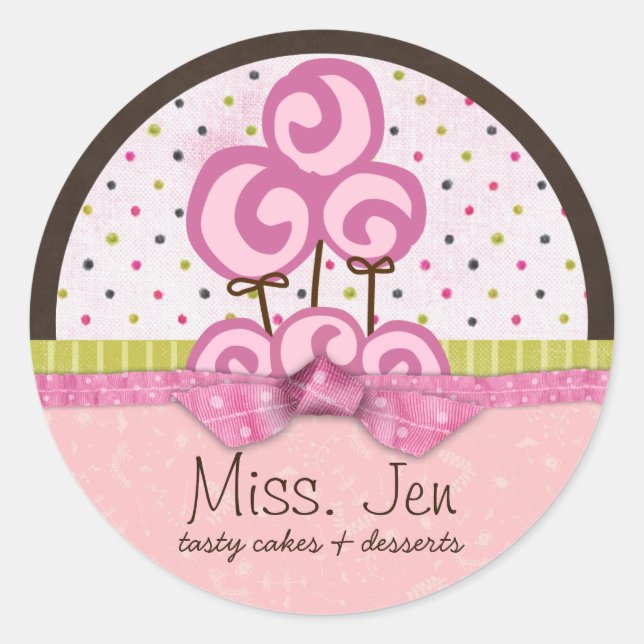 Miss. Jen Lolli Large Merchandise Stickers (Front)