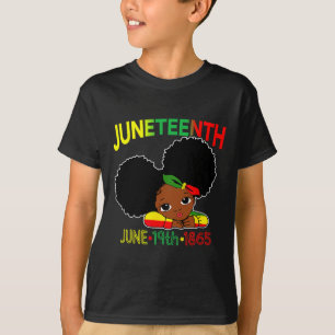 Miss Juneteenth Celebrate 19th 1865 June Black Gir T-Shirt