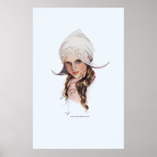 Miss Knickerbocker by Harrison Fisher Poster