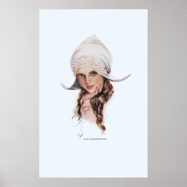 Miss Knickerbocker by Harrison Fisher Poster (Front)