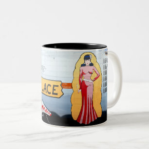 Miss Lace B-24 Nose Art (Vintage Fuselage) Two-Tone Coffee Mug