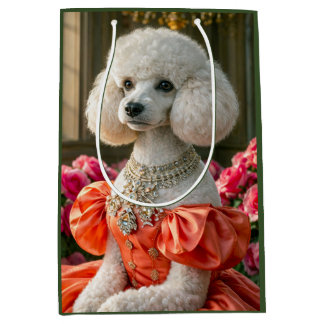 Miss Lady ,Poodle  Medium Gift Bag