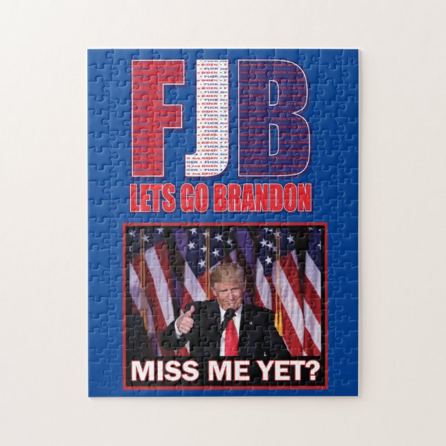 Miss Me Yet - Trump FJB Jigsaw Puzzle (Vertical)