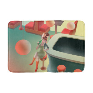 Miss Meow – Late Night Bar Series Bath Mat