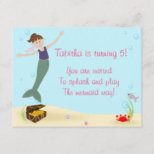 Miss Mermaid Party Invitation
