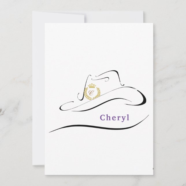 Miss Mrs Rodeo Crown Pageant Note Cards (Front)