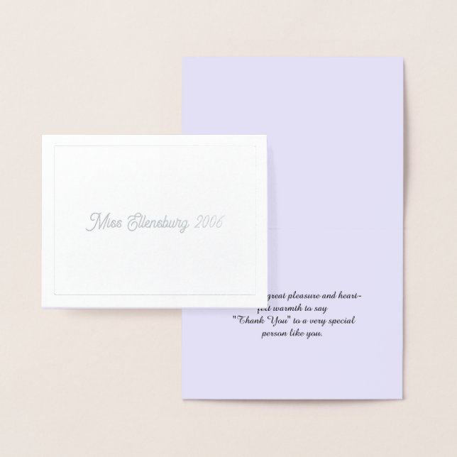 Miss Mrs. USA America Thank You Card (Display)