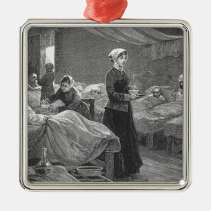 Miss Nightingale in the Barrack Hospital Metal Tree Decoration