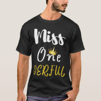 Miss Onederful Birthday Shirt Onederful One Year