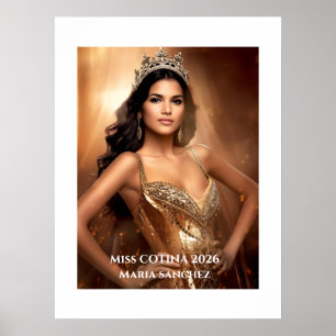 Miss Pageant Personal Portrait Poster