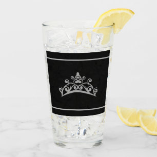 Miss Pageant Silver Crown Tiara Glass
