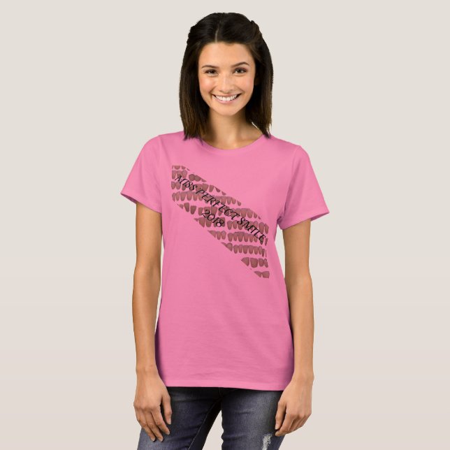 MISS PERFECT SMILE TEETH AWARD BANNER DENTAL T-Shirt (Front Full)