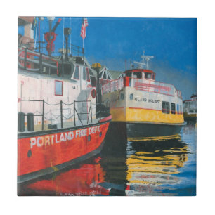 Miss Portland Fireboat and Casco Bay Ferries Tile