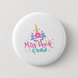 Miss Pre-k Grad Preschool Graduation Girls Kids  6 Cm Round Badge