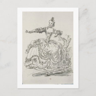 Miss Puvigne as The Living Statue, in Pigmalion, a Postcard