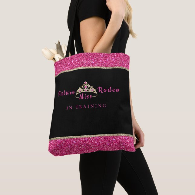 Miss Rodeo Crown Future Miss Rodeo in Training Tote Bag (Close Up)