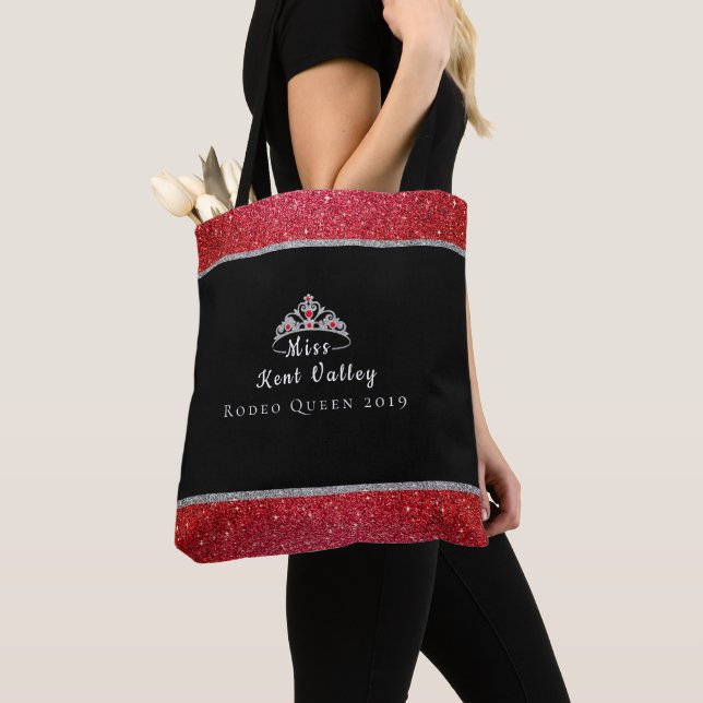 Miss Rodeo Crown Miss Rodeo Custom Title Tote Bag (Close Up)