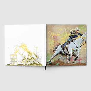 Miss Rodeo Queen Scrapbook Photo Pageant Foil Gues Guest Book