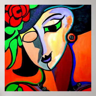 MISS ROSE PICASSO BY NORA POSTER
