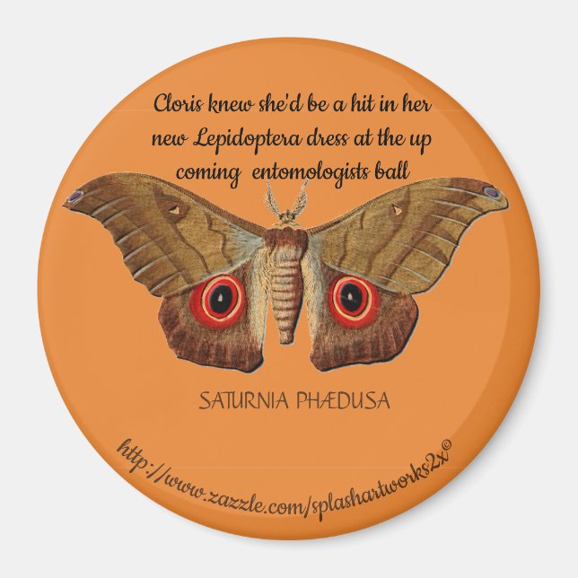 "Miss SATURNIA PHÆDUSA" Magnet (Front)