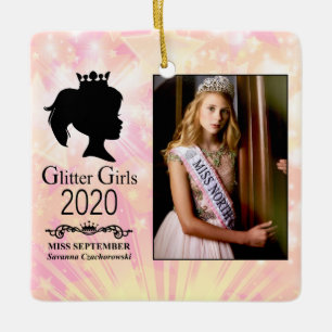 Miss September 2020 Christmas Tree Ceramic Ornament
