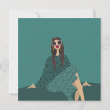 Miss Simone Sunday Glam Fashion Art Card