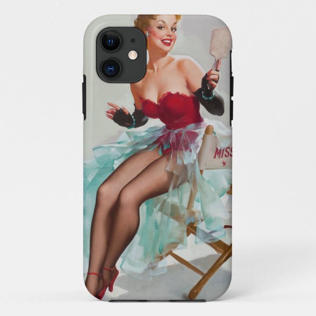 Miss Sylvania Pin-Up Girl Case-Mate iPhone Case (Back)