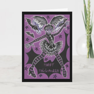 Miss Teen Halloween 'Happy Halloween' text card