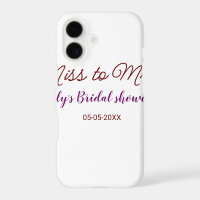 Miss to Mrs bridal shower add name date year simpl