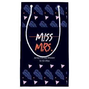 Miss To Mrs. Bridal Shower Small Gift Bag