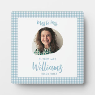 Miss to Mrs Bride Future Mrs Boho Bridal Shower Plaque