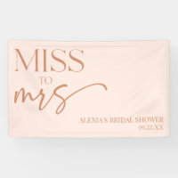 Miss To Mrs Brown Tan Boho Bohemian Bridal Shower