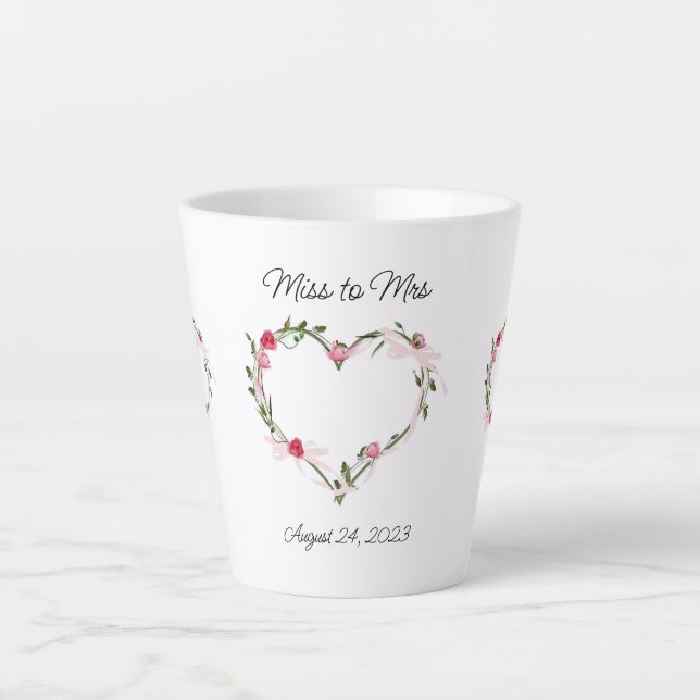 Miss to Mrs Latte cup (Front)