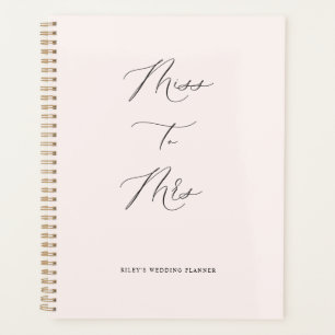 Miss to Mrs. Wedding Planner Calendar Bridal Book
