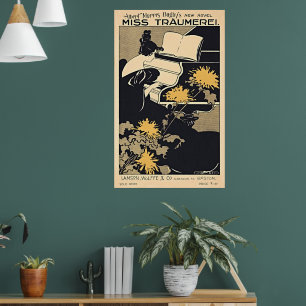 Miss Traumerei - Art Nouveau Vintage Poster