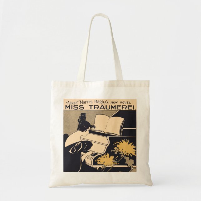 Miss Träumerei Playing Piano, Ethel Reed Tote Bag (Front)